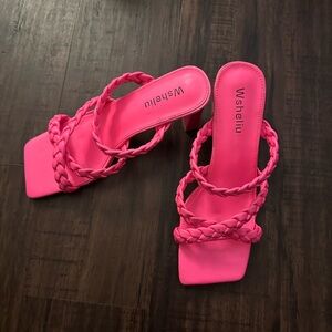 Hot pink heels
